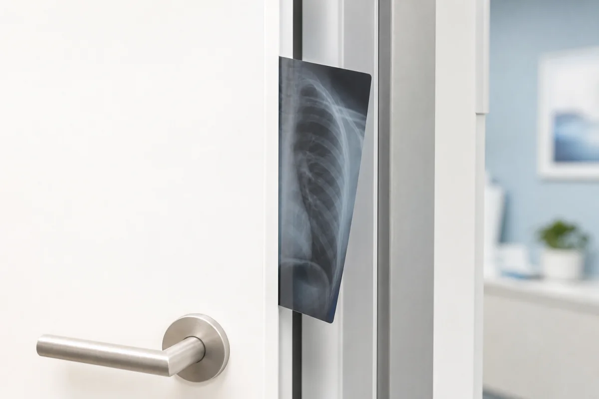 ouverture porte radiographie
