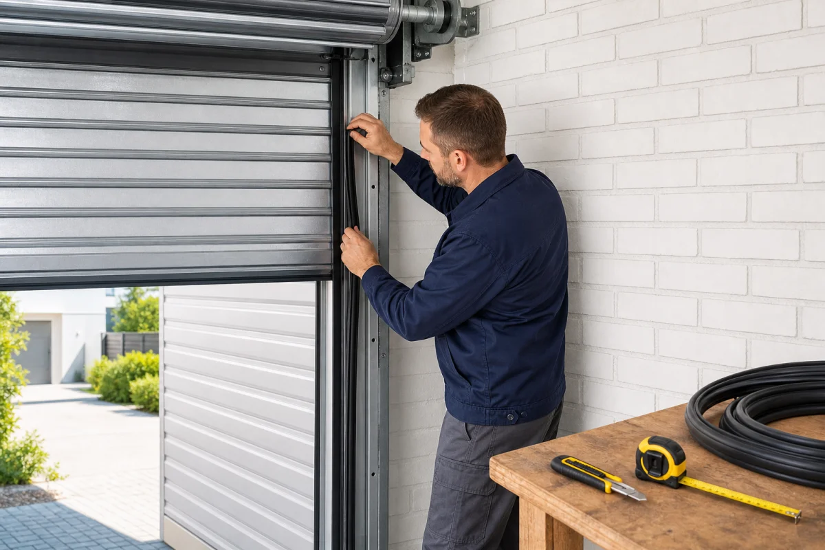 isoler porte de garage enroulable
