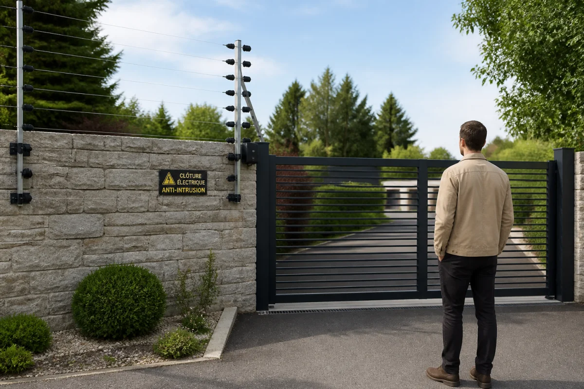 cloture electrique anti intrusion